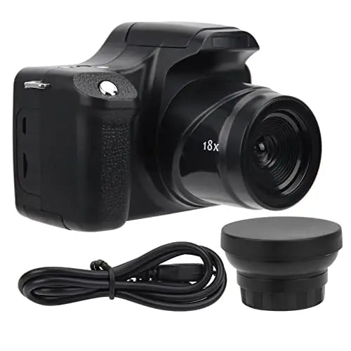Digital Camera, Digital SLR Camera 3.0 in LCD Screen 18X Zoom HD SLR Camera Focal Length Portable Digital Camera for Photography (Standard Type 79cm) Stacia's Lens & Light