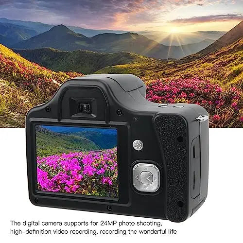Digital Camera, Digital SLR Camera 3.0 in LCD Screen 18X Zoom HD SLR Camera Focal Length Portable Digital Camera for Photography (Standard Type 79cm) Stacia's Lens & Light