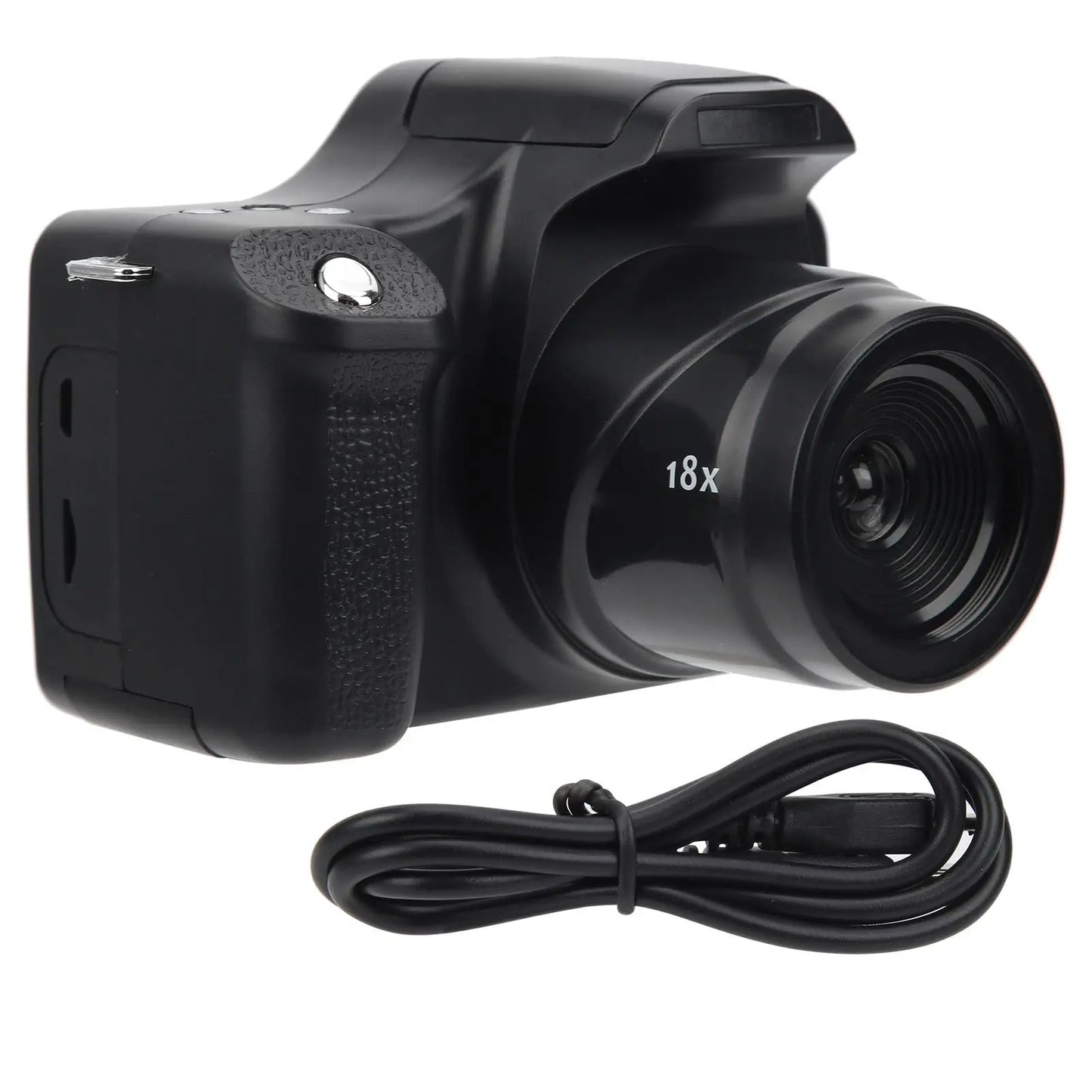 Digital Camera, Digital SLR Camera 3.0 in LCD Screen 18X Zoom HD SLR Camera Focal Length Portable Digital Camera for Photography (Standard Type 79cm) Stacia's Lens & Light