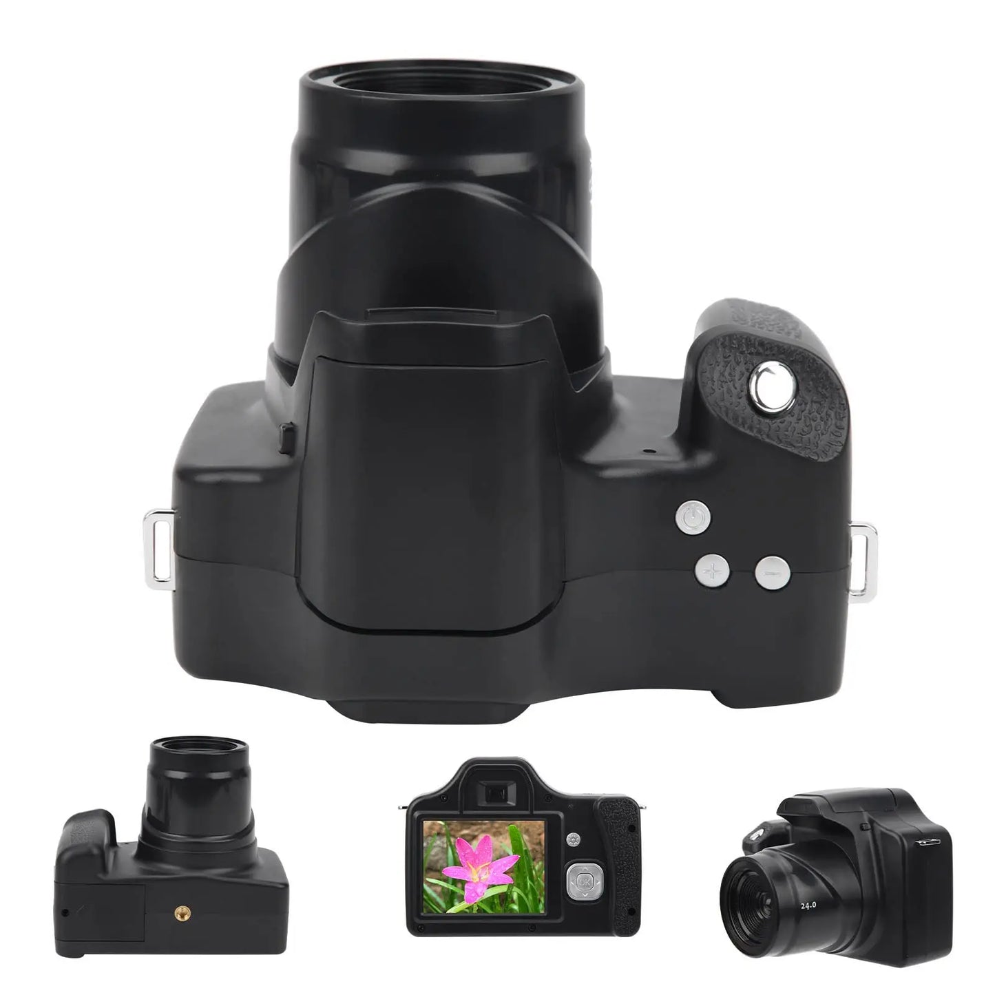 Digital Camera, Digital SLR Camera 3.0 in LCD Screen 18X Zoom HD SLR Camera Focal Length Portable Digital Camera for Photography (Standard Type 79cm) Stacia's Lens & Light